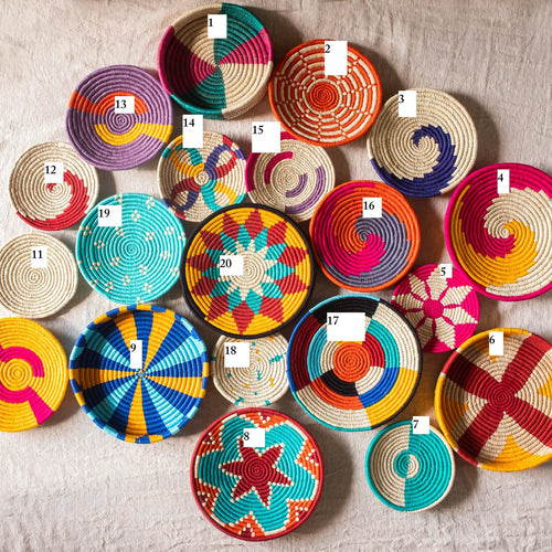 Assorted Sabai Handwoven Grass Baskets- Combo F-Sabai baskets-House of Ekam