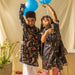 Black Floral Gota Girl Suit Set with Dupatta and Potli-Kidswear-House of Ekam