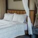 Black and White Feather Embroidered Quilt-Quilt sets-House of Ekam