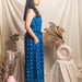 Blue Bandhani Jumpsuit-Jump suits-House of Ekam