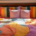Color Burst Patchwork Handmade Quilt Set-Quilt sets-House of Ekam