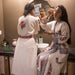 Cypress Poppy Bathrobe-Bath robes-House of Ekam