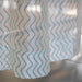Green Chevron Blockprint Maheshwari Silk Curtain-Curtains-House of Ekam