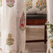 Guldasta Cypress Poppy Blockprint Sheer Curtain-Curtains-House of Ekam