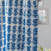 Indigo Paisley Print Semi Sheer Curtain-Curtains-House of Ekam