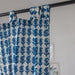 Indigo Paisley Print Semi Sheer Curtain-Curtains-House of Ekam