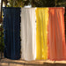 Peach Solid Ruffle Sheer Curtain-Curtains-House of Ekam