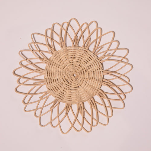 Rattan Wall Hangings Set of 12-Wall Art-House of Ekam