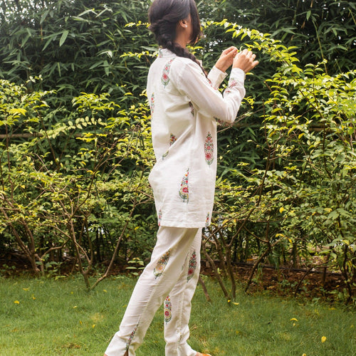 Saanjh Multi Cypress Co-ord Set-Coord sets-House of Ekam