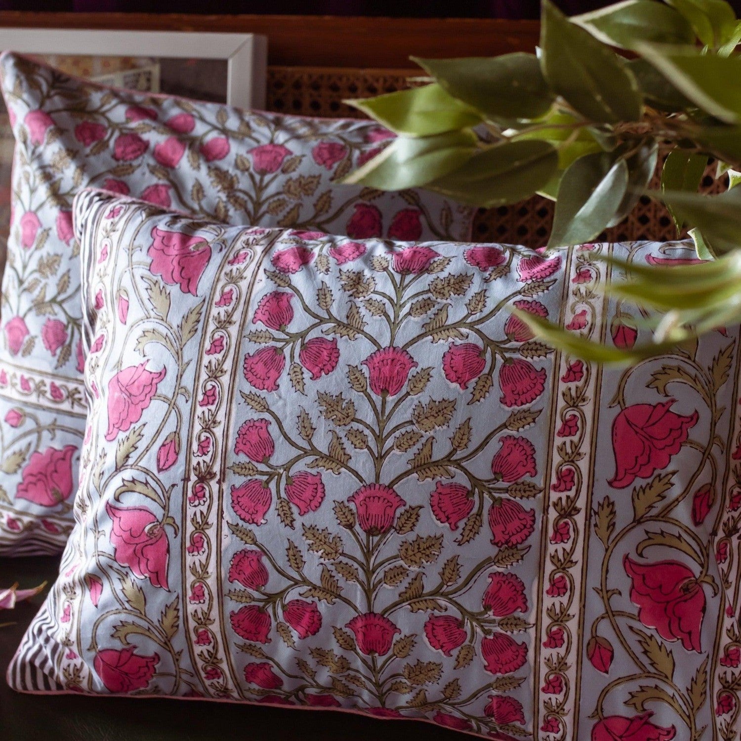 Pink floral outlet cushion covers