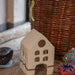 White Paper Mache Hand Painted House-paper mache-House of Ekam