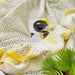 Yellow and Grey Polka Pineapple Reversible Summer Kantha Dohar/Quilt-Quilt sets-House of Ekam