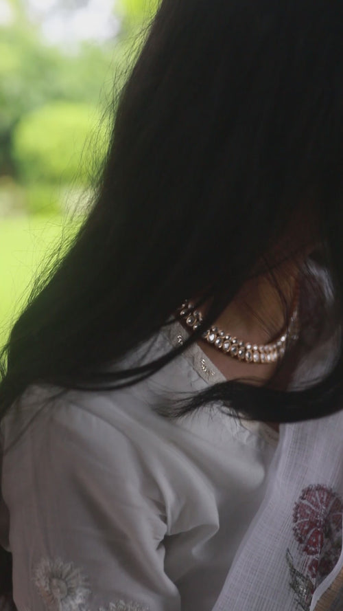 Aafreen Poppy Hand Embroidered Suit Set