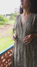 Raina Black Prism Kaftan