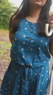 Blue Bandhani Jumpsuit