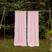 Solid Light Pink Cotton Slub Curtain