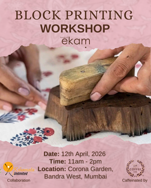 Blockprinting Workshop - Mumbai - April 12, 2026