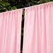Solid Light Pink Cotton Slub Curtain