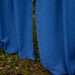 Solid Blue Cotton Slub Curtain
