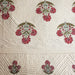 Aafreen Red Poppy Blockprint Handstitch Pique Double Bed Quilt Set-Quilt sets-House of Ekam