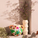 Amazonian Parrot Handpainted Paper Mache Vase with Handle-Vases-House of Ekam