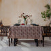 Aruna Ambi Jaal Handblockprinted Table Cloth-Table Runners-House of Ekam