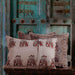 Aruna Ambi Jaal Kalamkari Blockprint Cushion Cover-Cushion Covers-House of Ekam