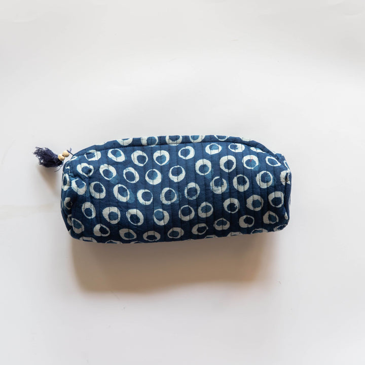Assorted Indigo Pouches Set of 2-Pouches-House of Ekam