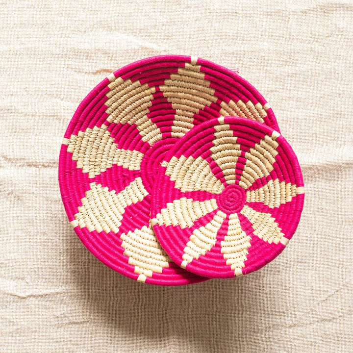 Assorted Sabai Handwoven Grass Baskets- Combo D-Sabai baskets-House of Ekam