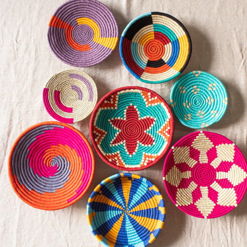 Assorted Sabai Handwoven Grass Baskets- Combo E-Sabai baskets-House of Ekam