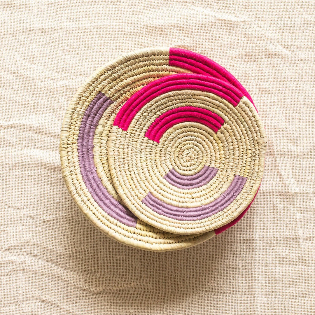 Assorted Sabai Handwoven Grass Baskets- Combo F-Sabai baskets-House of Ekam