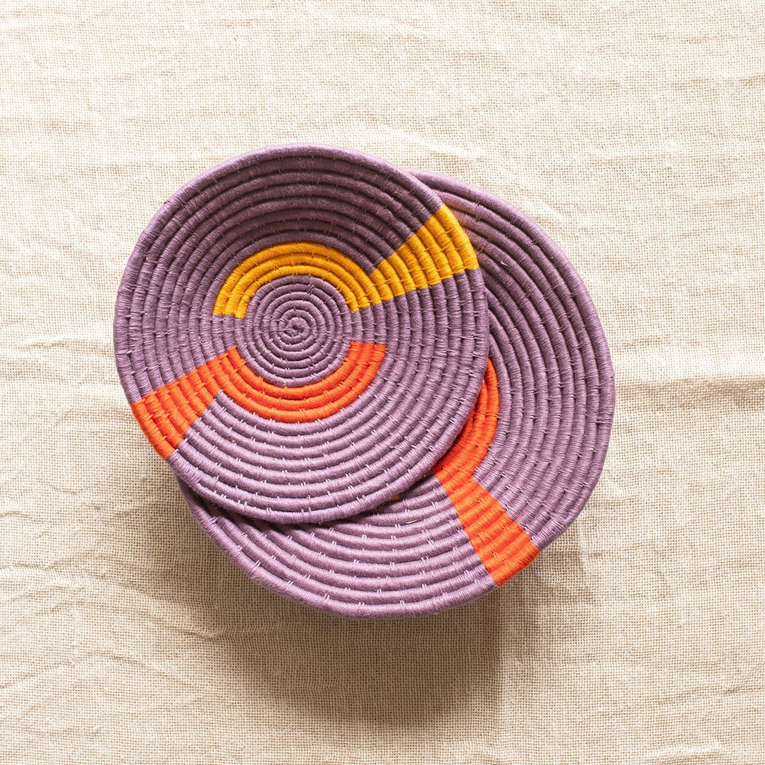 Assorted Sabai Handwoven Grass Baskets- Combo F-Sabai baskets-House of Ekam