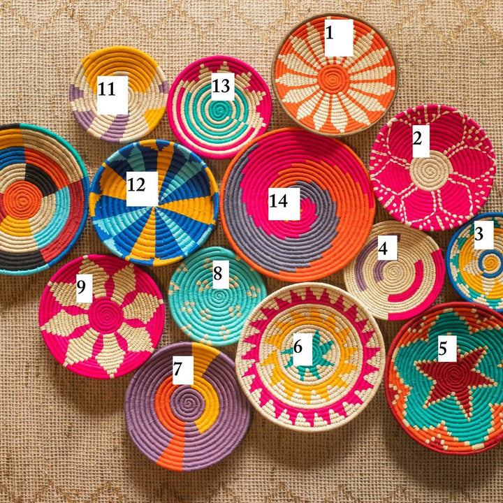 Assorted Sabai Handwoven Grass Baskets- Combo H-Sabai baskets-House of Ekam