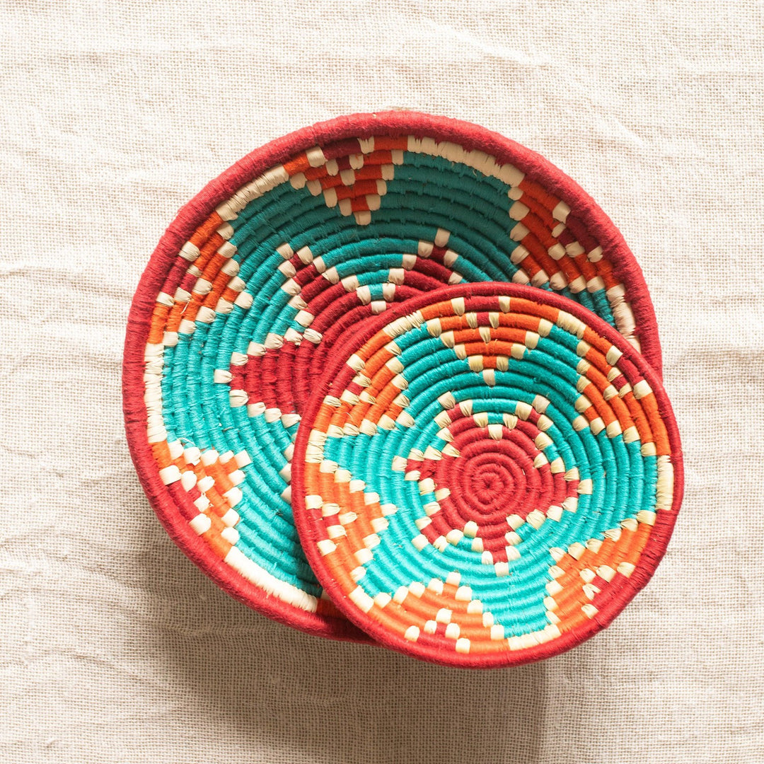 Assorted Sabai Handwoven Grass Baskets- Combo H-Sabai baskets-House of Ekam