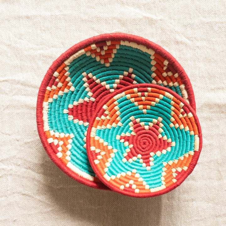Assorted Sabai Handwoven Grass Baskets- Combo H-Sabai baskets-House of Ekam