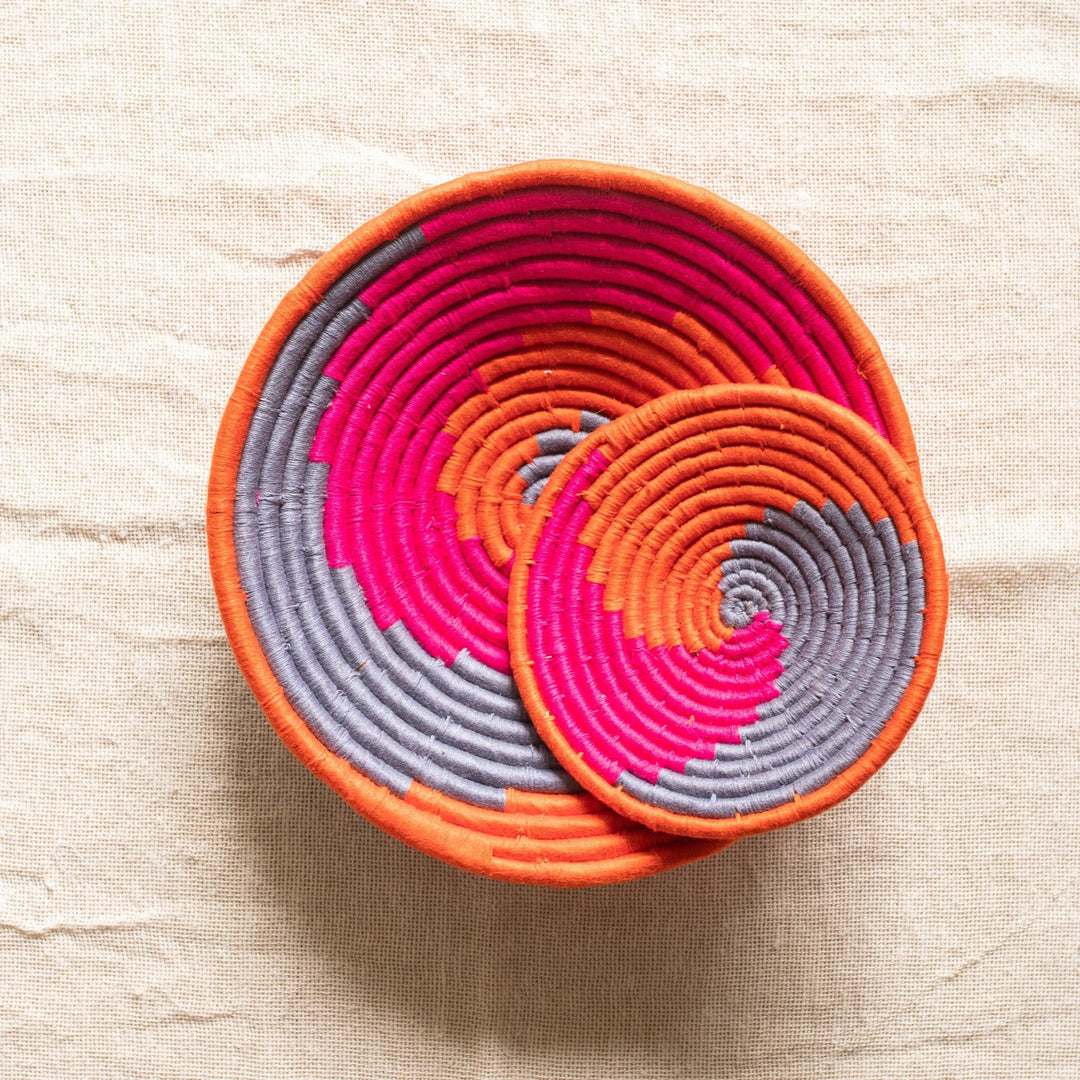 Assorted Sabai Handwoven Grass Baskets- Combo H-Sabai baskets-House of Ekam