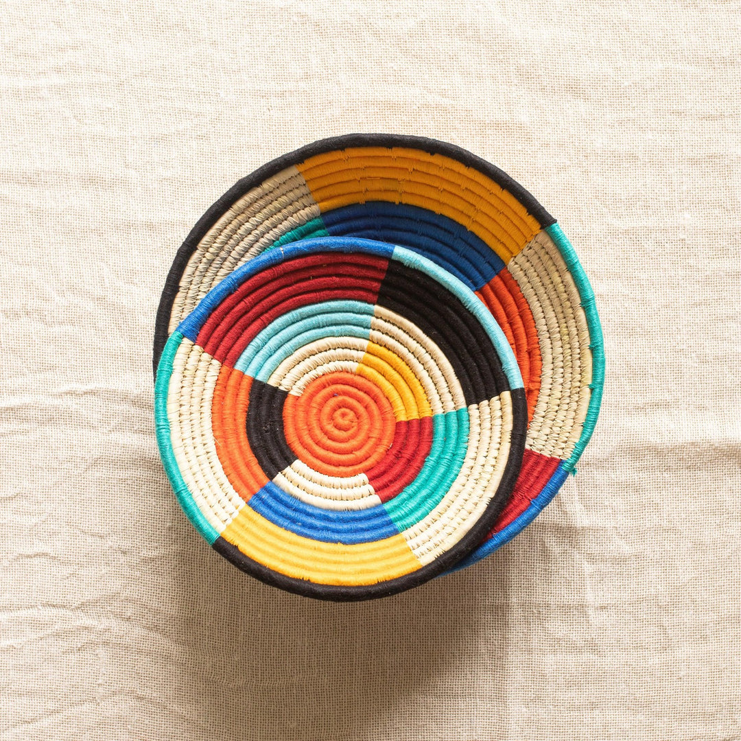 Assorted Sabai Handwoven Grass Baskets- Combo H-Sabai baskets-House of Ekam