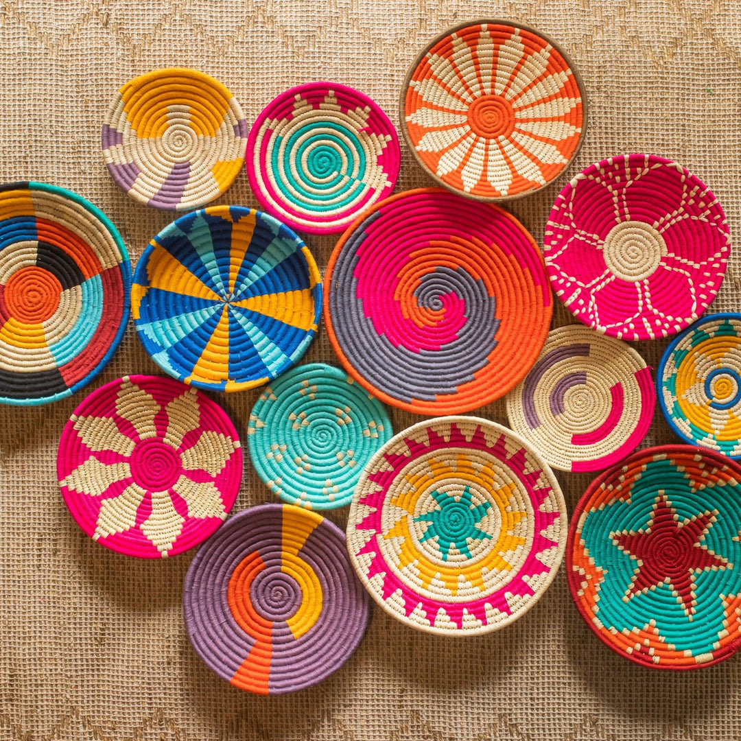 Assorted Sabai Handwoven Grass Baskets- Combo H-Sabai baskets-House of Ekam