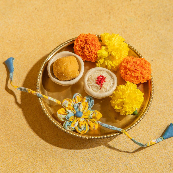 Assorted Set of Fabric Rakhis Combo B-Rakhis-House of Ekam
