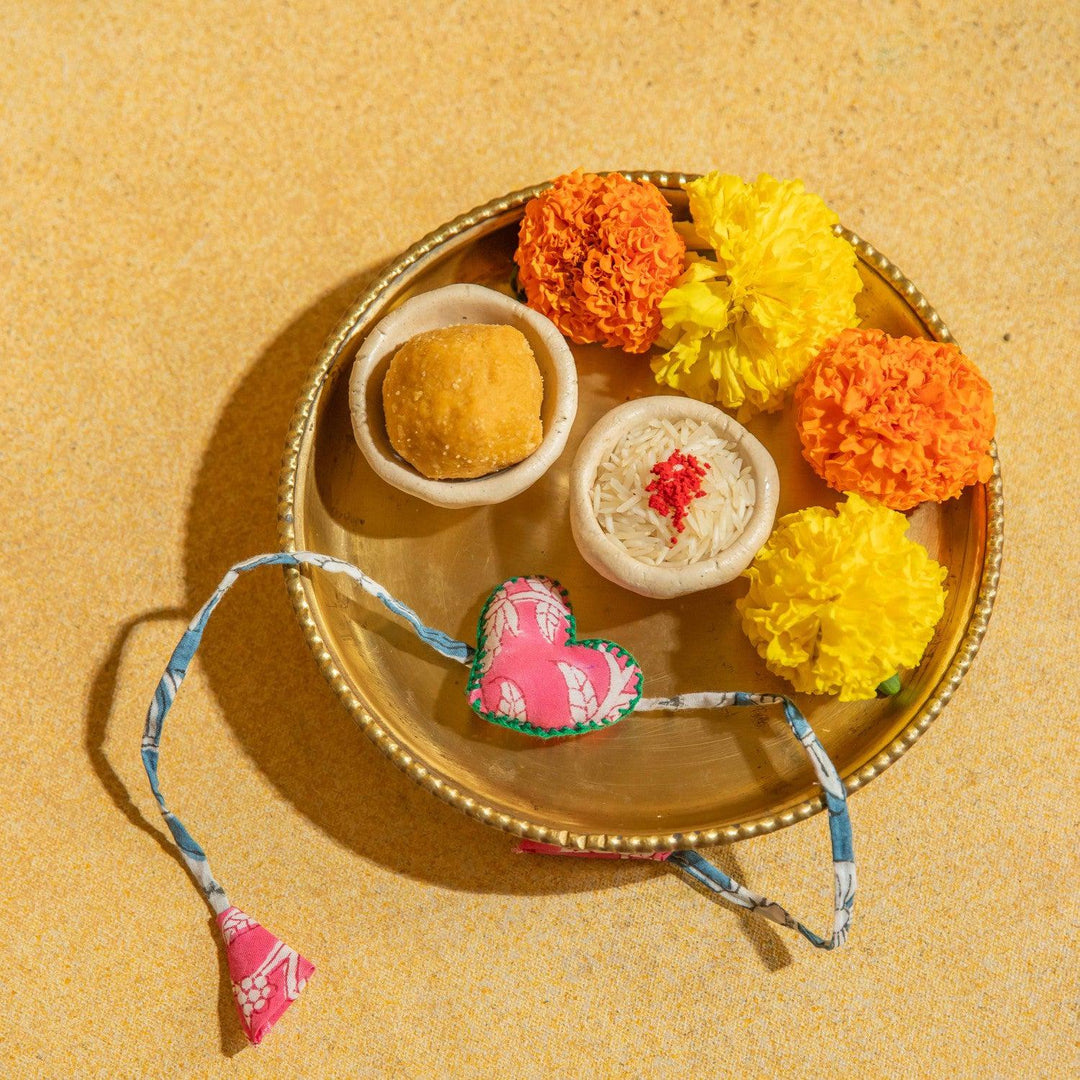 Assorted Set of Fabric Rakhis Combo B-Rakhis-House of Ekam