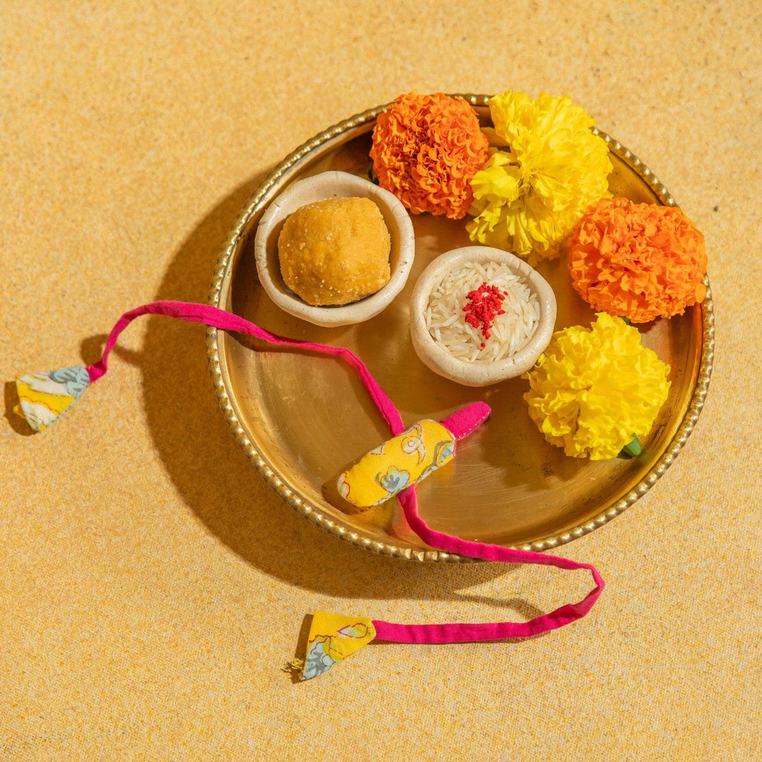 Assorted Set of Fabric Rakhis Combo B-Rakhis-House of Ekam