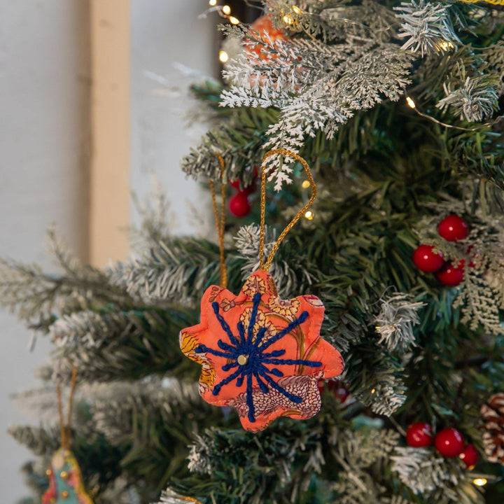 Assorted Zero Waste Christmas Ornament Set Of 8-Ornaments-House of Ekam