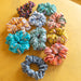 Assorted blockprint cotton scrunchies-Women accessories-House of Ekam