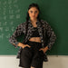 Back to School Black Alphabet Co-ord set with Black shorts-Coord sets-House of Ekam