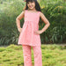 Back to School Pink Alphabet Kids Cotton Co-ord Set-Kidswear-House of Ekam