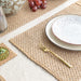 Beige Raffia Natural Table Linen Set-Table Runners-House of Ekam