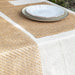 Beige Raffia Natural Table Linen Set-Table Runners-House of Ekam
