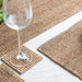 Beige and Black Raffia Natural Table Linen Set-Table Runners-House of Ekam