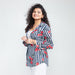 Black Cherry Stripe Cotton Shirt-Shirts-House of Ekam