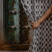 Black and Grey Tarang Ikat Handloom Curtain-Curtains-House of Ekam